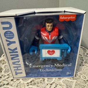 Fisher-Price EMT Figure with Red and Blue Gear